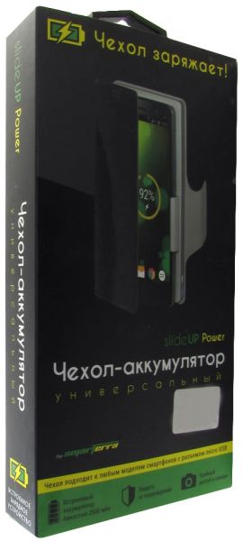 Чехол-аккумулятор SMARTERRA SlideUP micro USB 2500 мAч L Зеленый