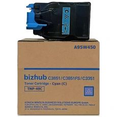Тонер для картриджа Konica Minolta TNP-49C для Konica-Minolta bizhub C3351/C3851, синий (A95W450)