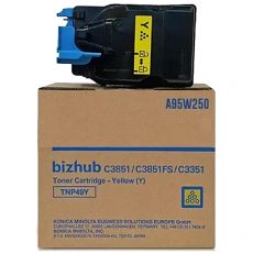 Тонер для картриджа Konica Minolta TNP-49Y для Konica-Minolta bizhub C3351/C3851, желтый (A95W250)